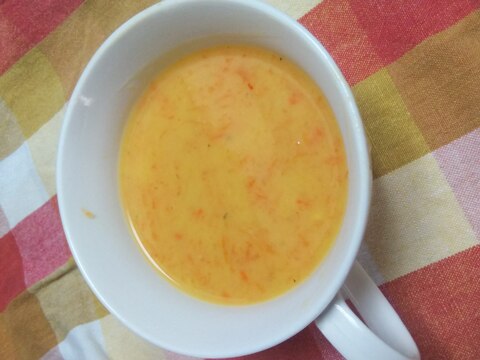 コーンスープ素アレンジ☆キャロットコーンスープ